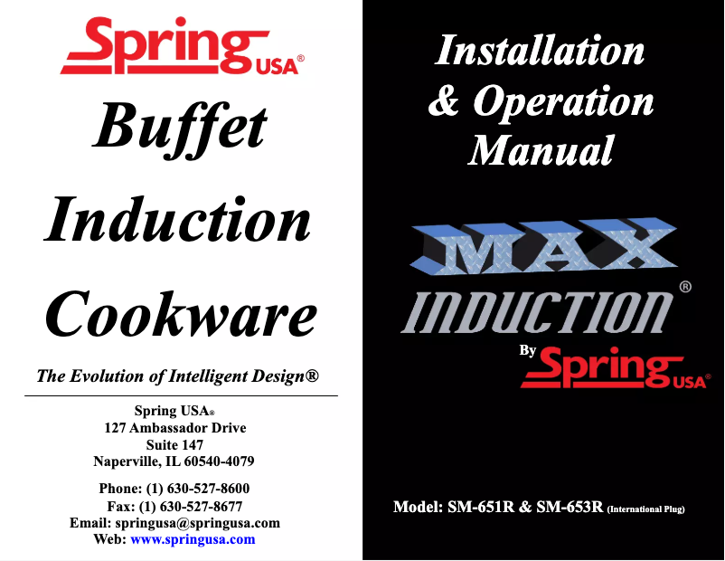 Page 1 de la notice Manuel utilisateur Spring USA SRC-651
