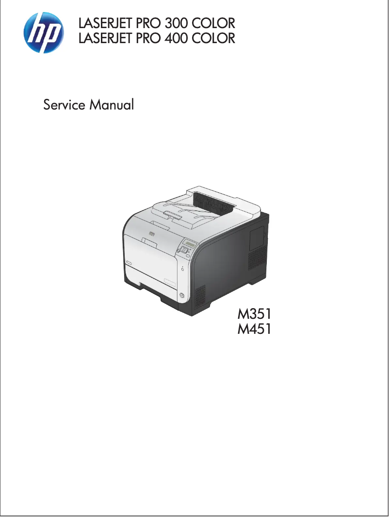 Image de la première page du manuel de l'appareil LaserJet Pro 400 Color M451DN