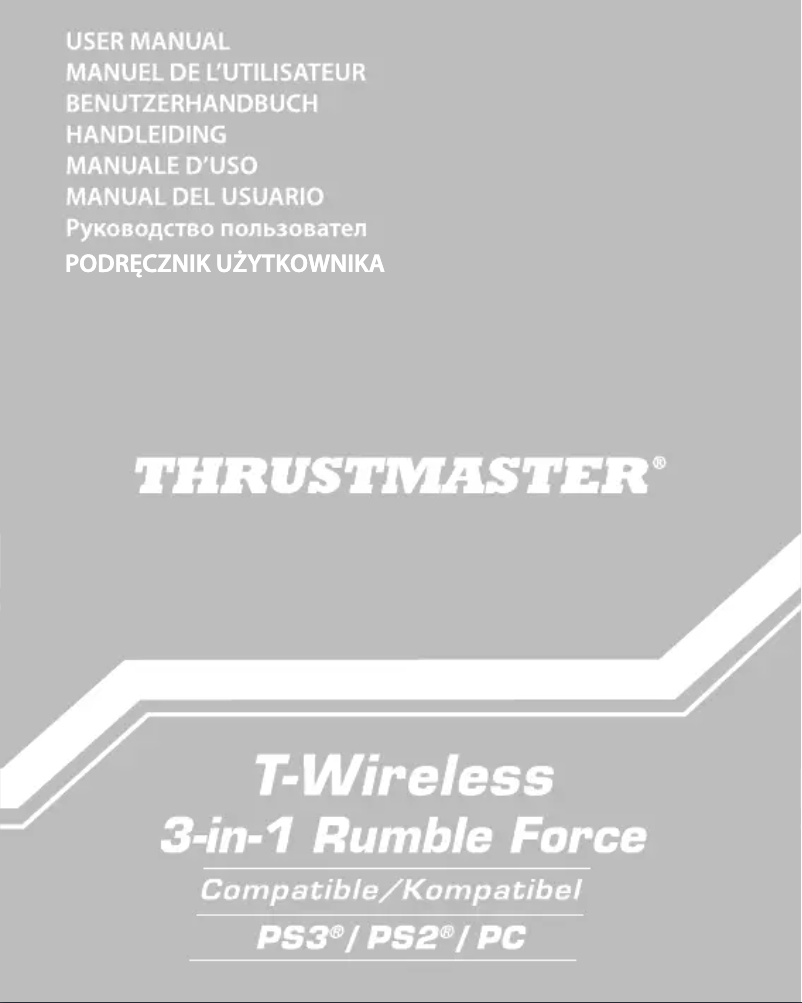 Page 1 de la notice Manuel utilisateur Thrustmaster T-Wireless 3in1 Rumble Force (PlayStation 3)