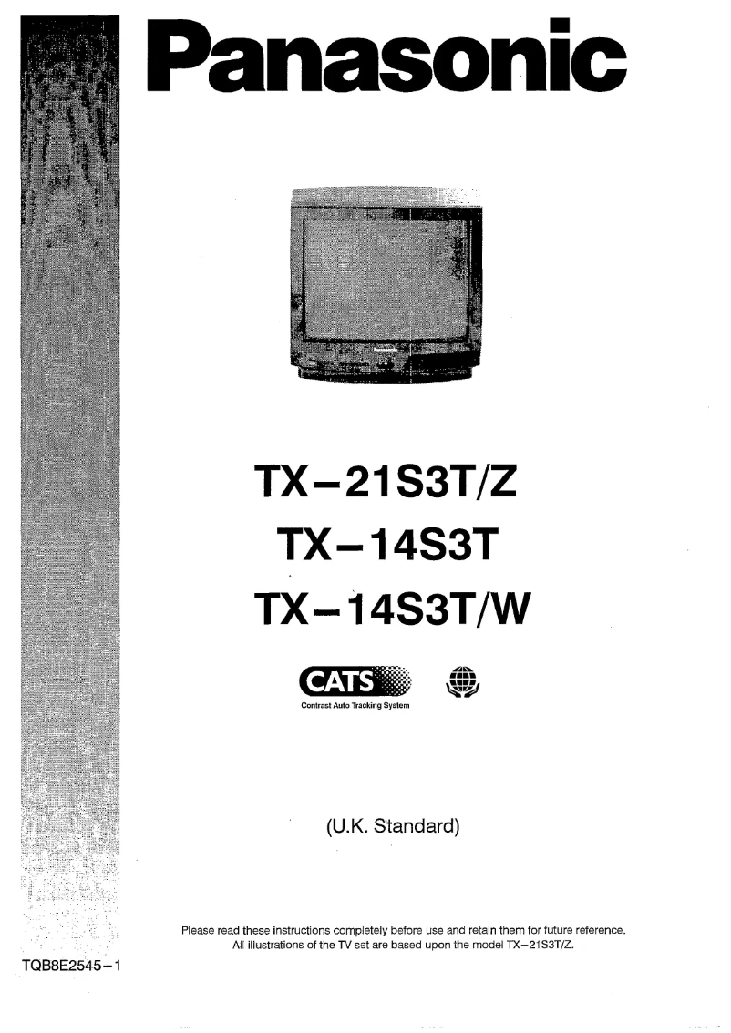 Page 1 de la notice Manuel utilisateur Panasonic TX-14S3T