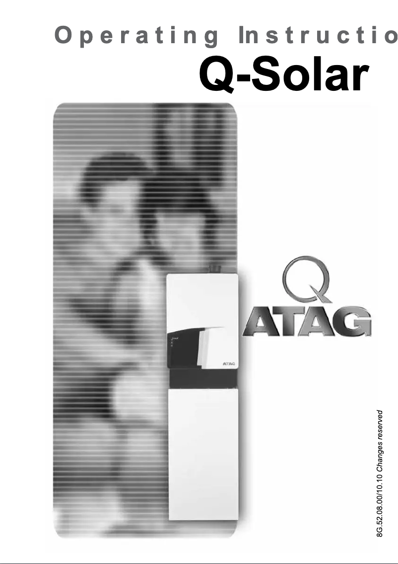 Page 1 de la notice Manuel utilisateur Atag Q-Solar 8A520803