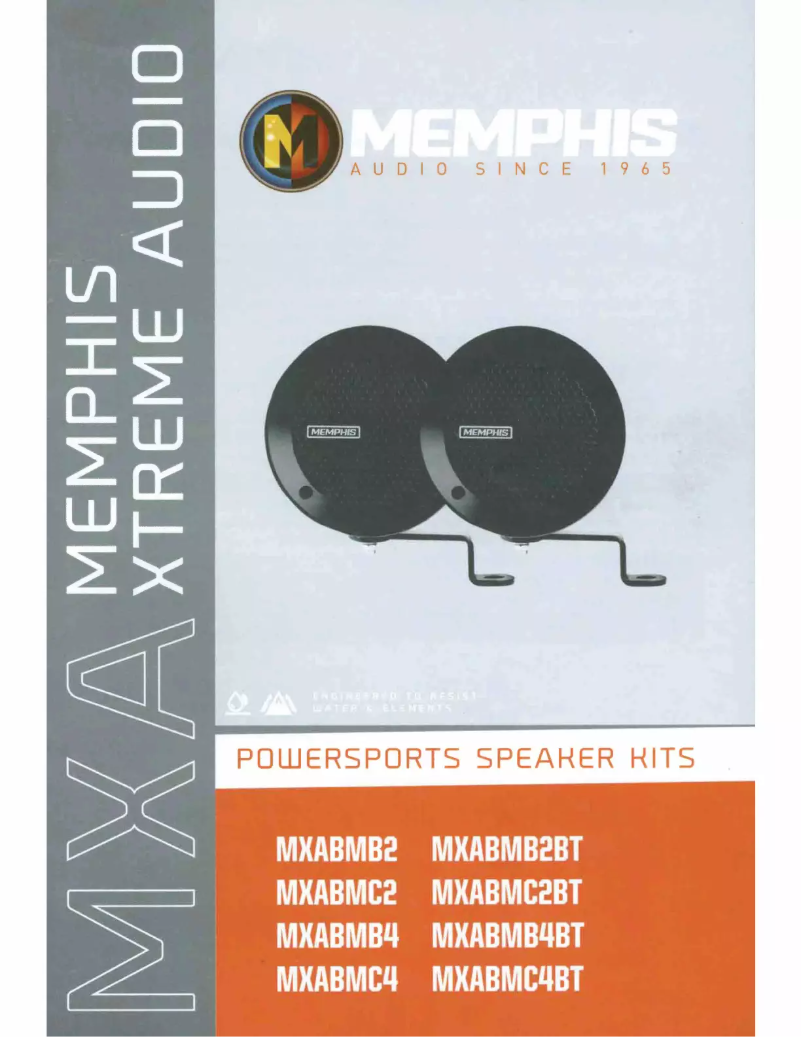 Page 1 de la notice Manuel utilisateur Memphis Audio MXABMC2BT