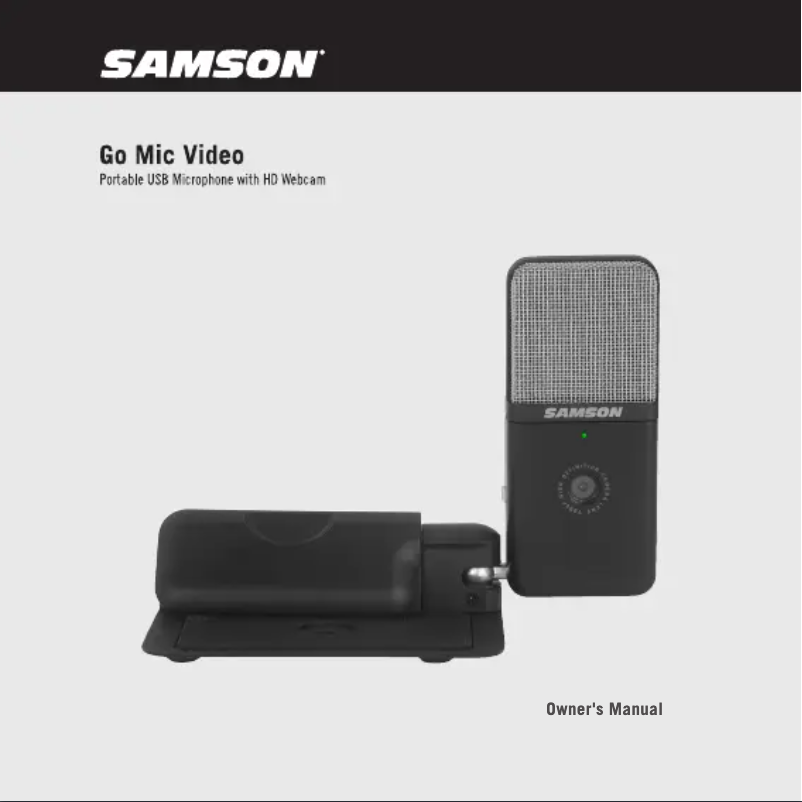 Page n°1 - Manuel utilisateur Samson Go Mic Video