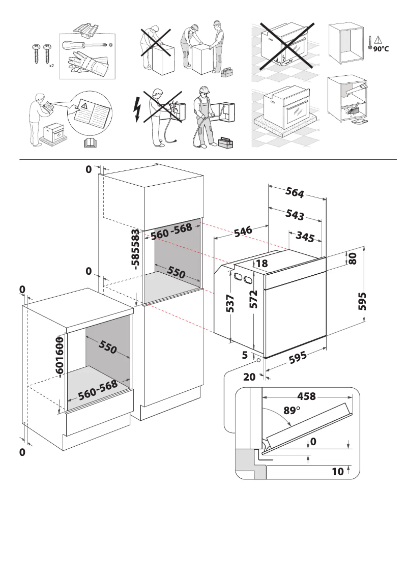 Página 1 del manual Instrucciones de seguridad Whirlpool W7 OS4 4S1 P BL
