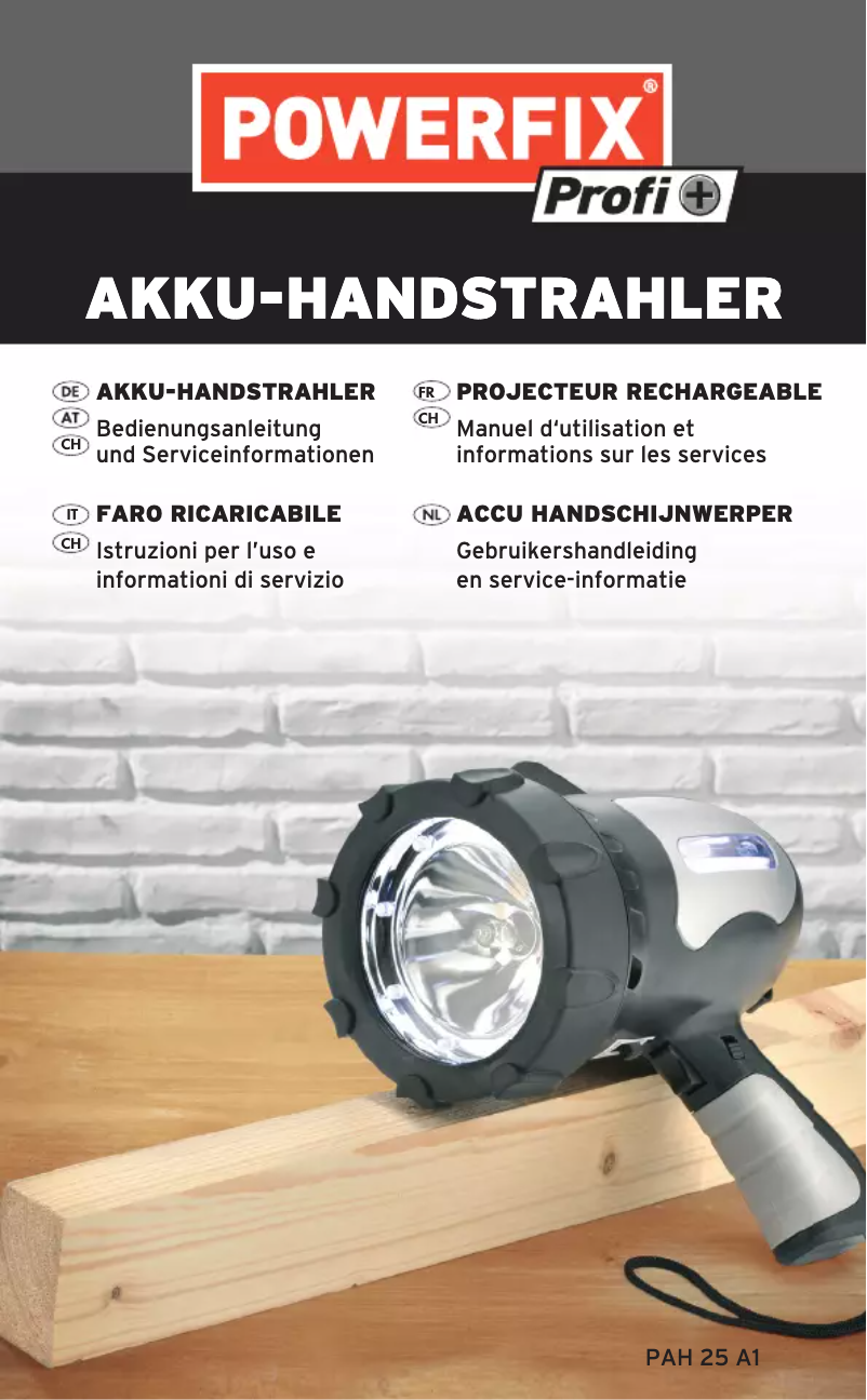 Image de la première page du manuel de l'appareil PAH 25 A1