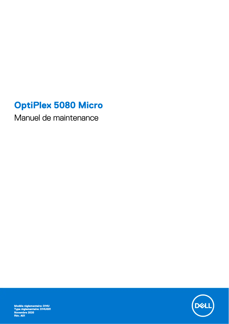 Page 1 de la notice Manuel utilisateur Dell OptiPlex 5080 Micro