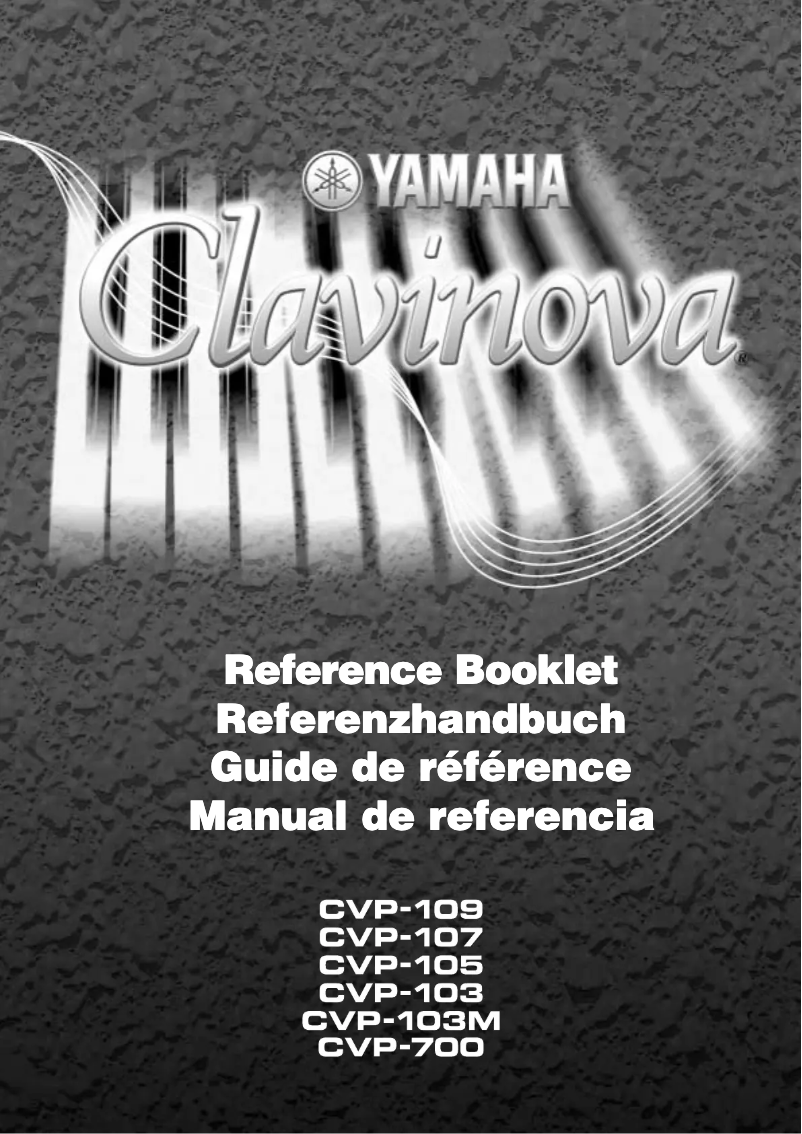 Page n°1 - Manuel utilisateur Yamaha Clavinova CVP-107
