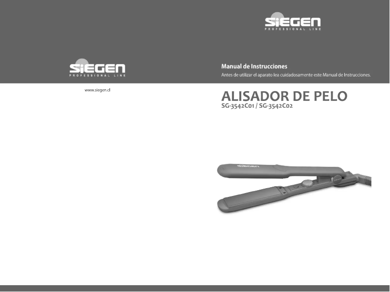 Page 1 de la notice Manuel utilisateur Siegen SG-3542C01