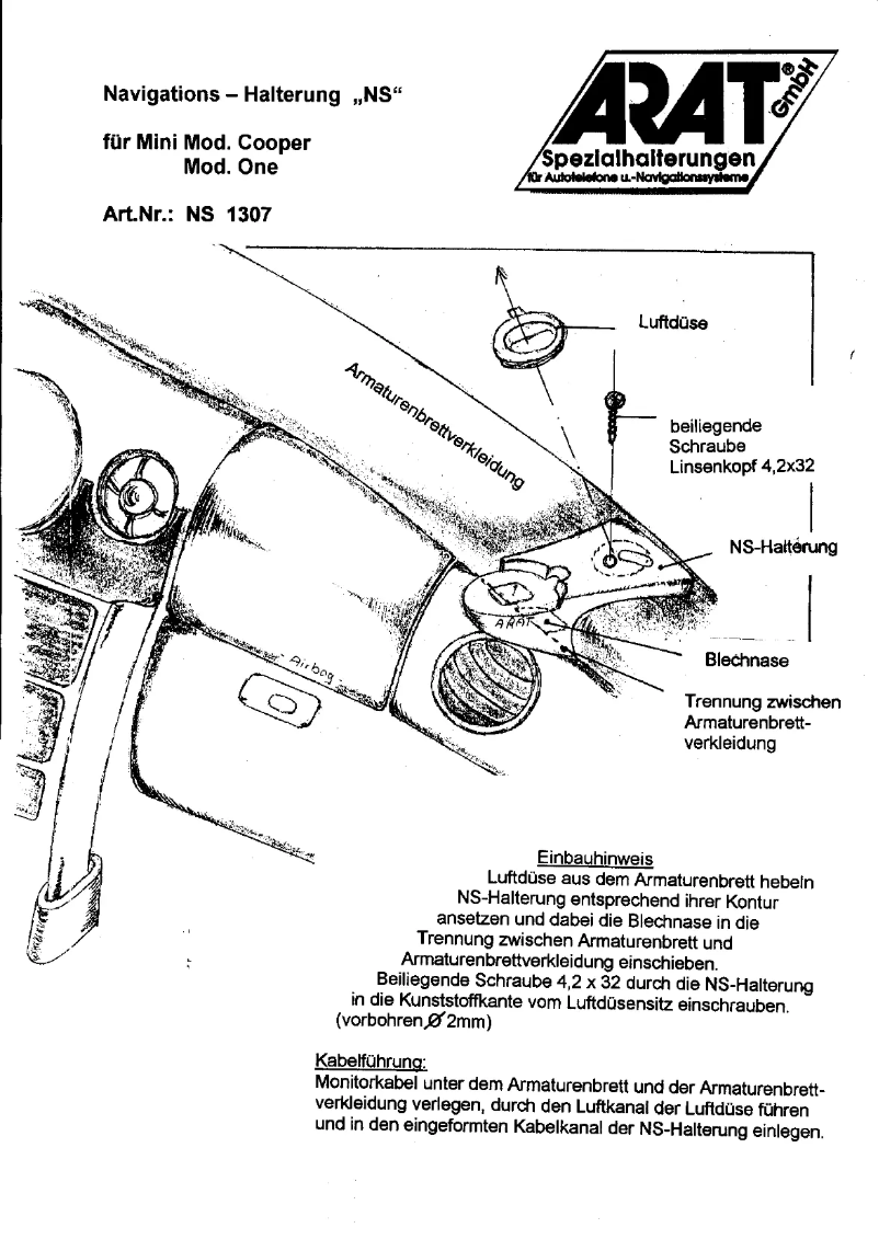 Image de la première page du manuel de l'appareil NS1307