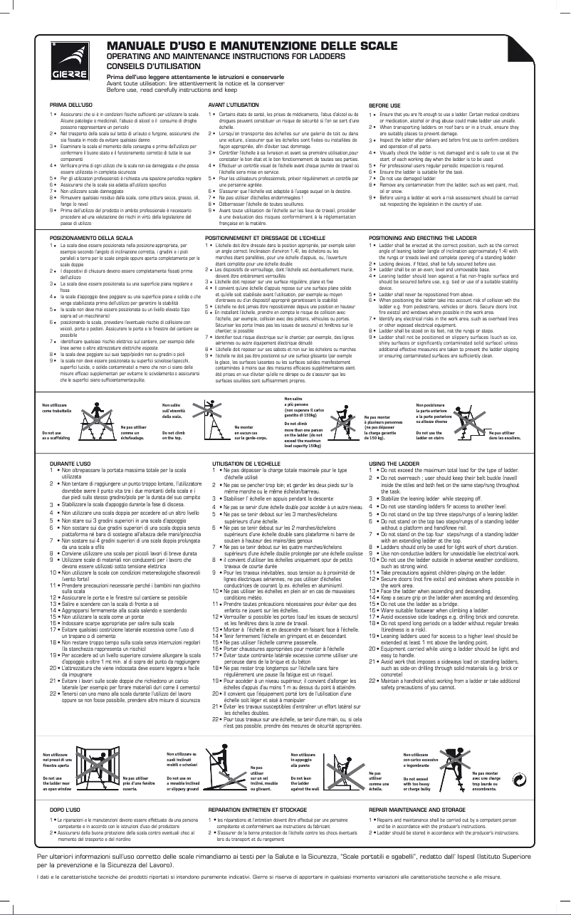 Page 1 de la notice Manuel utilisateur Gierre Stabila AL720