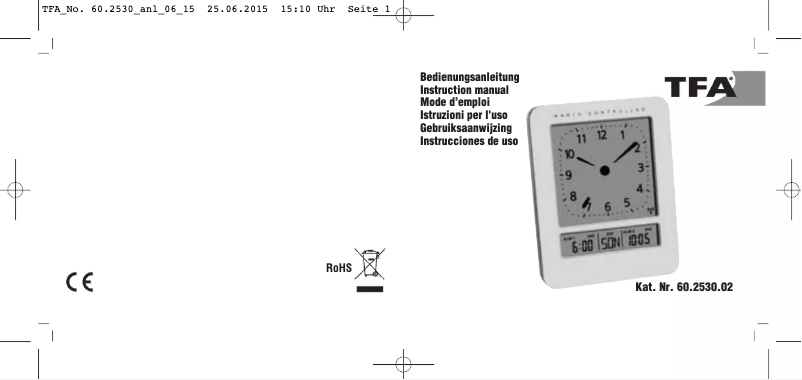 Page 1 de la notice Manuel utilisateur TFA 60.2530.02