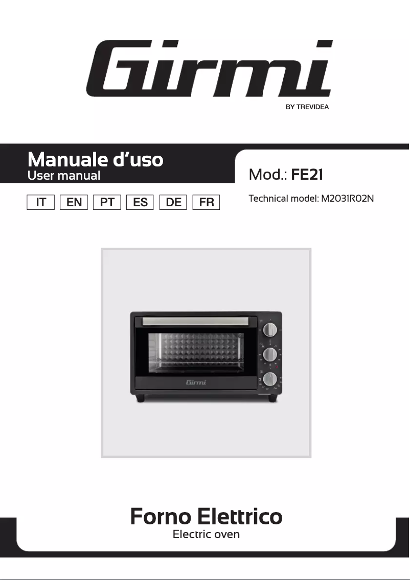 Image de la première page du manuel de l'appareil FE21