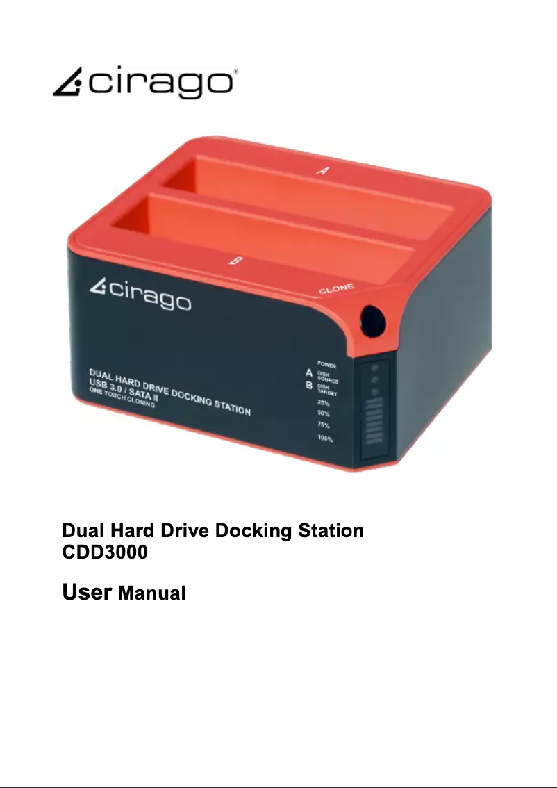 Página 1 del manual Manual de usuario Cirago CDD3000