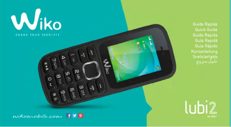 Page 1 de la notice Manuel utilisateur Wiko Lubi 2