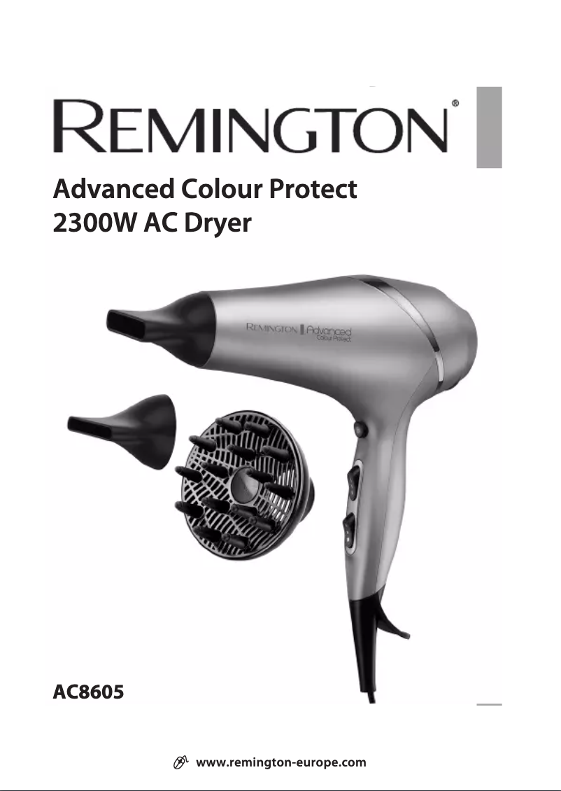 Page n°1 - Manuel utilisateur Remington Advanced Colour Protect AC8605