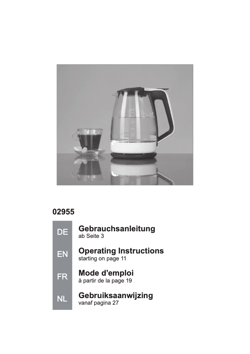 Image de la première page du manuel de l'appareil 02955