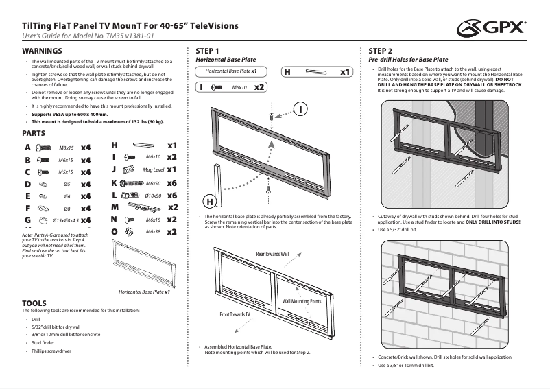 Image de la première page du manuel de l'appareil TM35B=