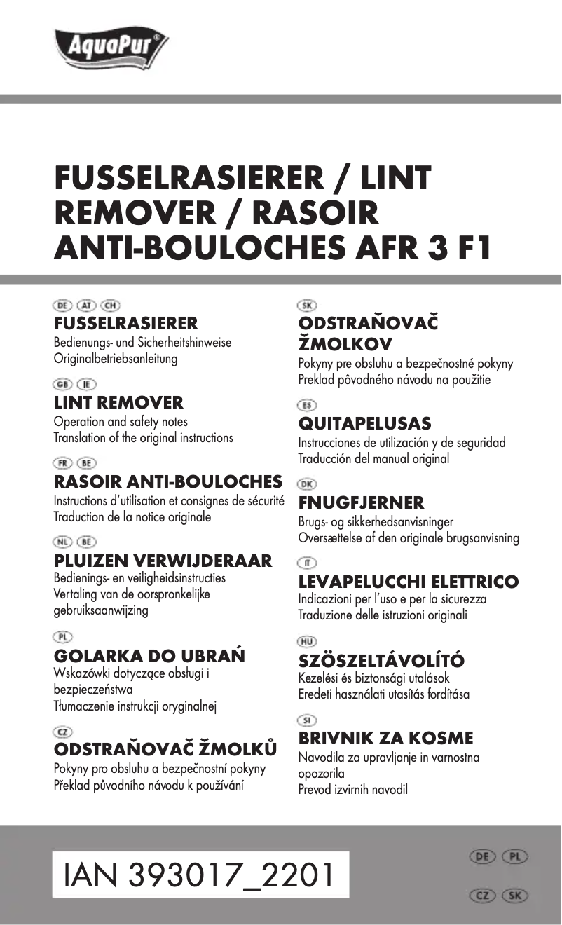 Página 1 del manual Manual de usuario AquaPur HG06591