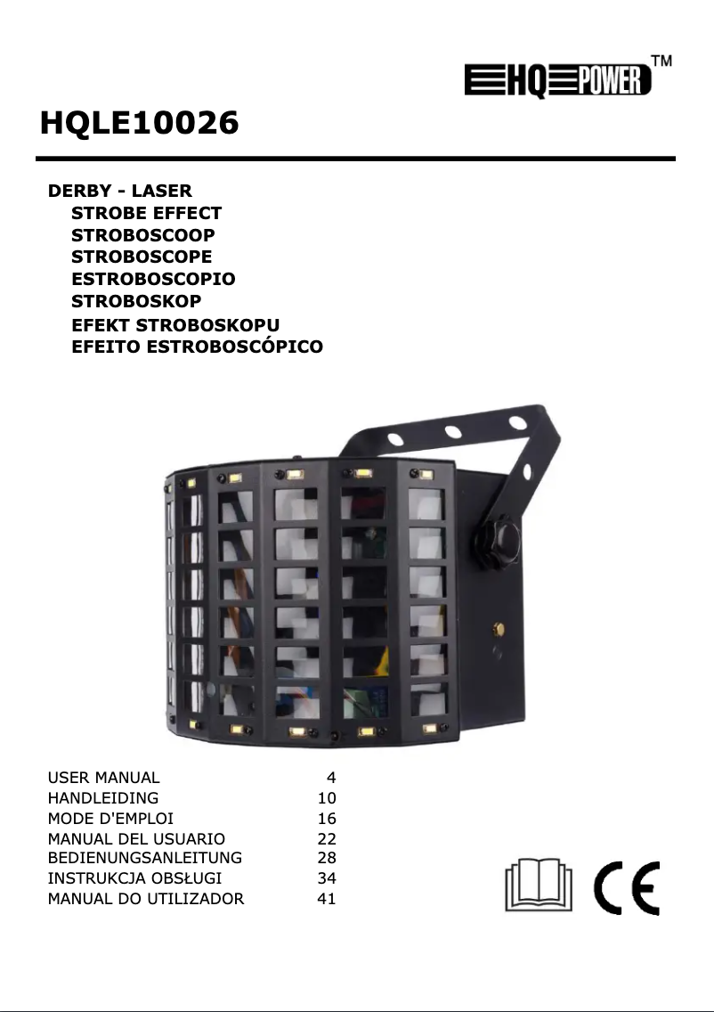 Page 1 de la notice Manuel utilisateur HQ Power HQLE10026