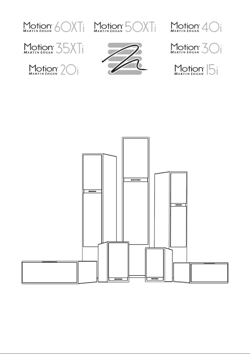 Page 1 de la notice Manuel utilisateur Martin Logan Motion 35XTi