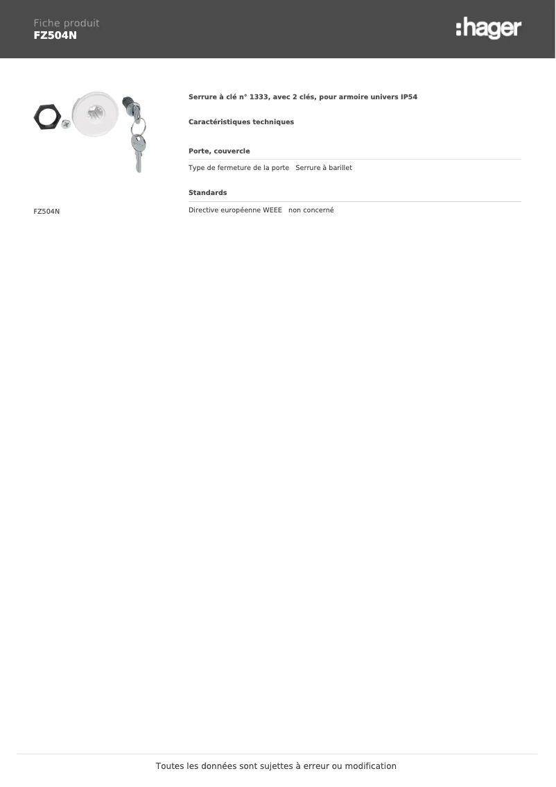 Image de la première page du manuel de l'appareil FZ504N