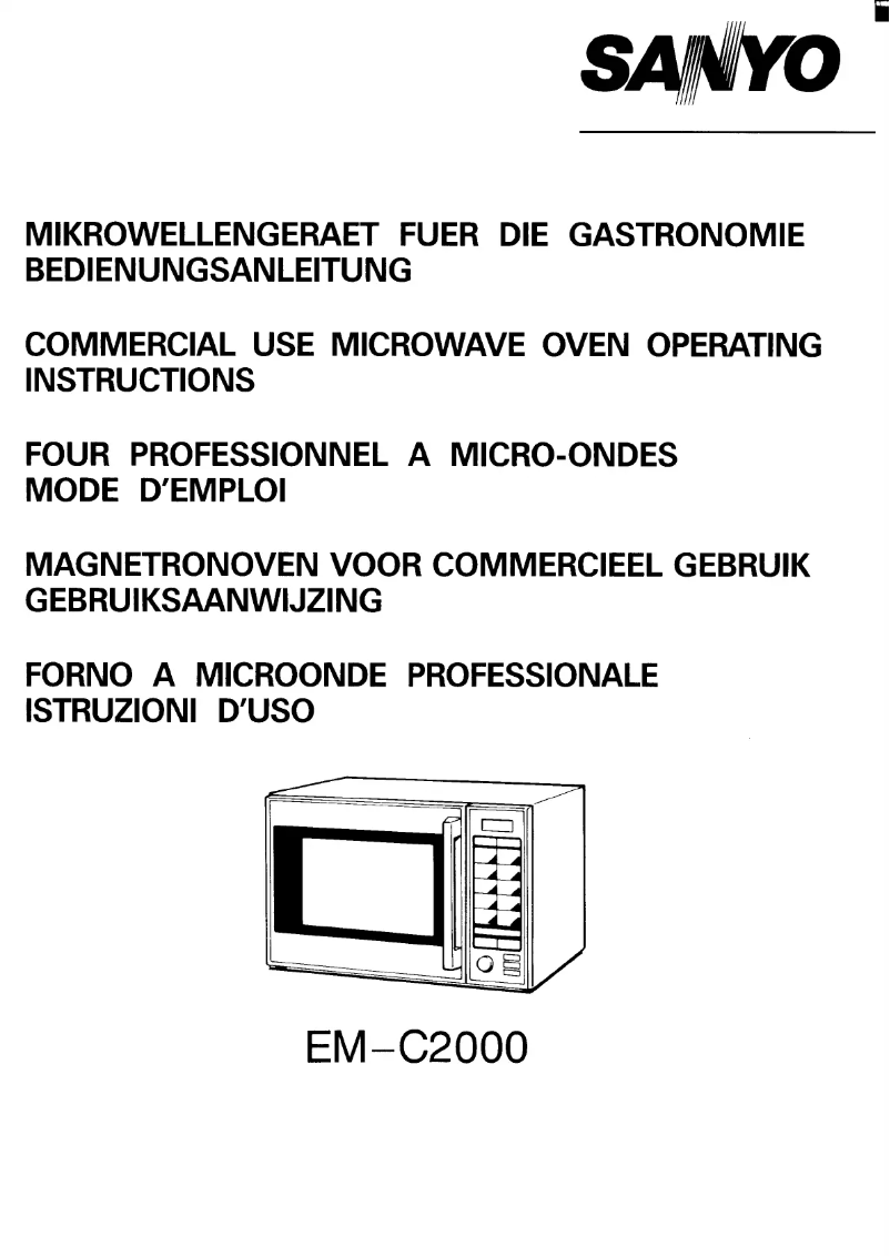 Page n°1 - Manuel utilisateur Sanyo EM-C2000