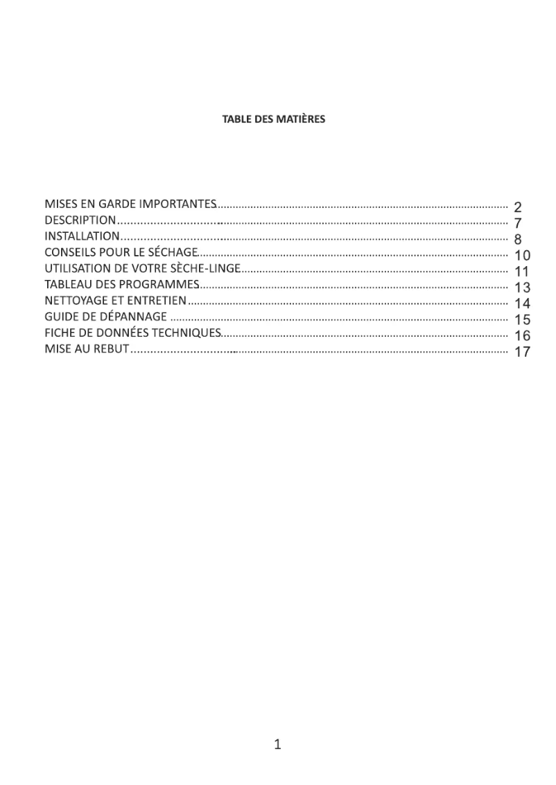 Page n°1 - Manuel utilisateur Thomson THTD8HPA+++