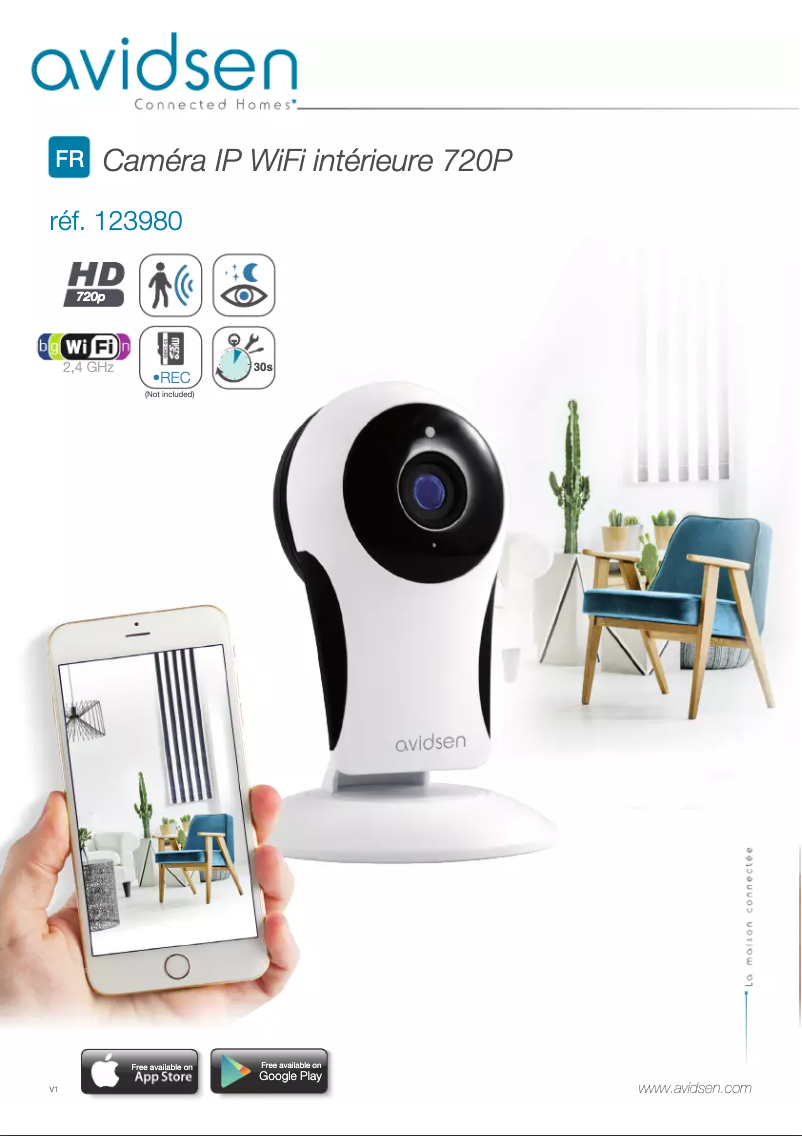 Page 1 de la notice Manuel utilisateur Avidsen 123980