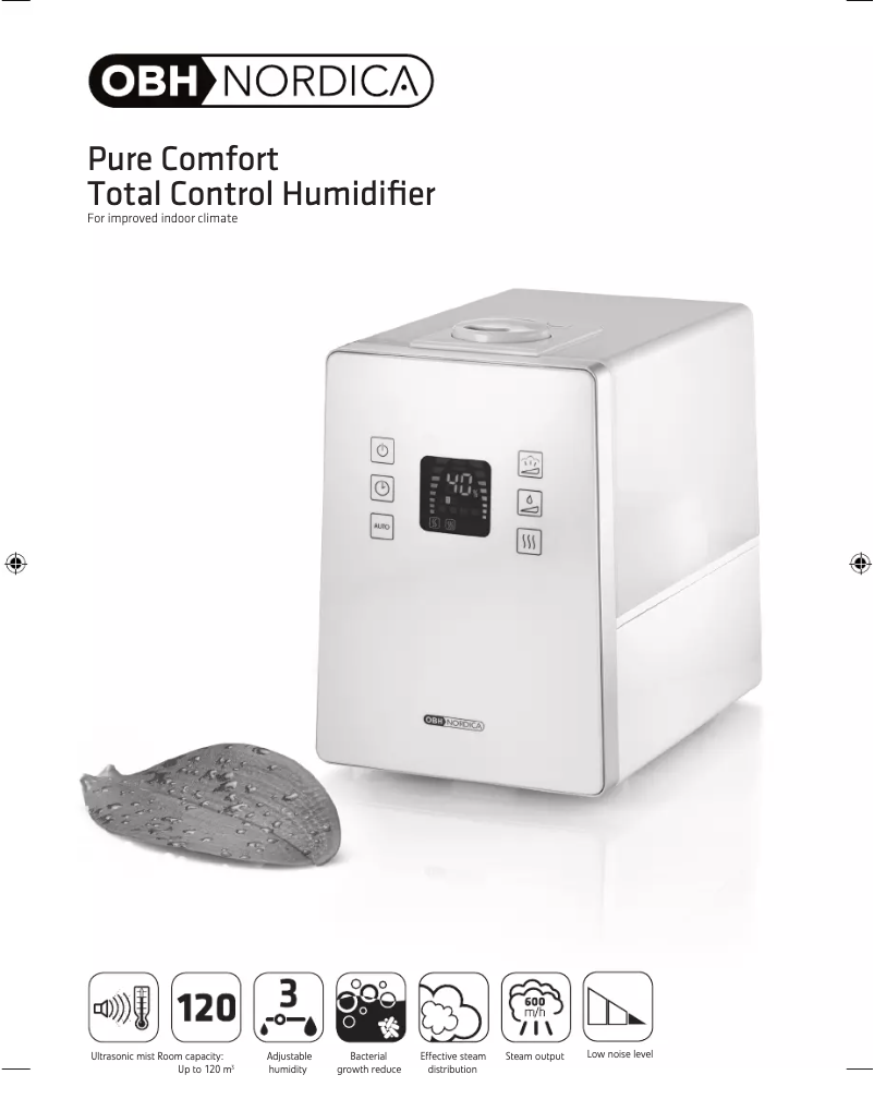 Page n°1 - Manuel utilisateur OBH Nordica Total Control Ultrasonic