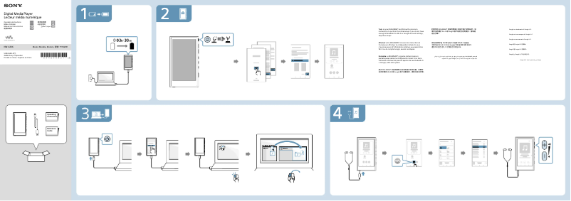 Page 1 de la notice Manuel utilisateur Sony NW-A306
