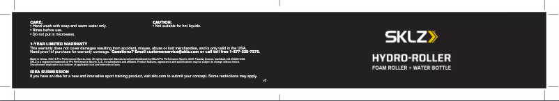 Image de la première page du manuel de l'appareil Hydro-Roller