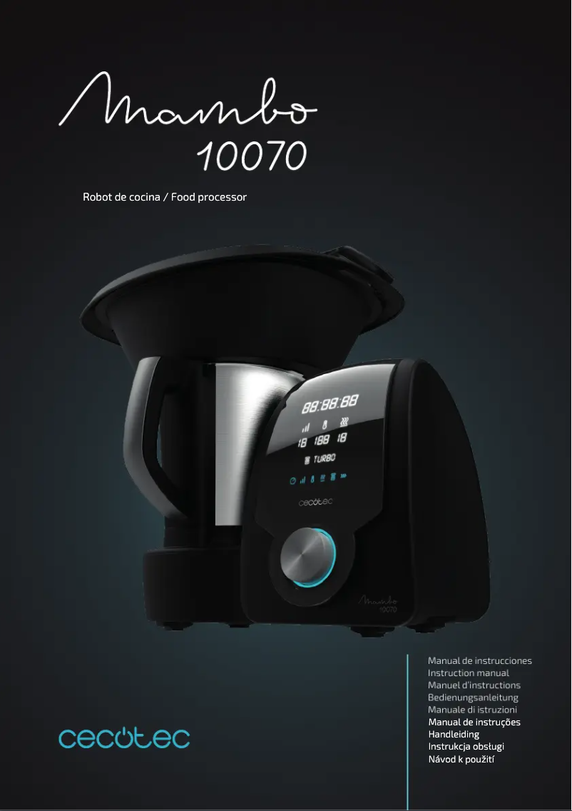 Page 1 de la notice Manuel utilisateur Cecotec Mambo 10070