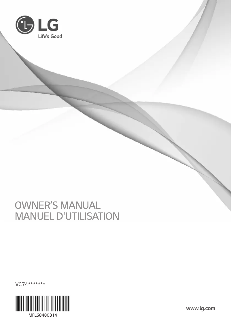 Page 1 de la notice Manuel utilisateur LG VC74070NCAQ