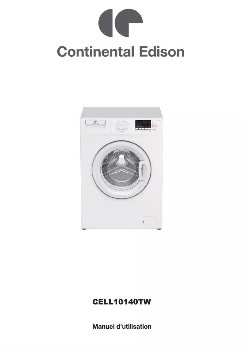 Page n°1 - Manuel utilisateur Continental Edison CELL10140TW