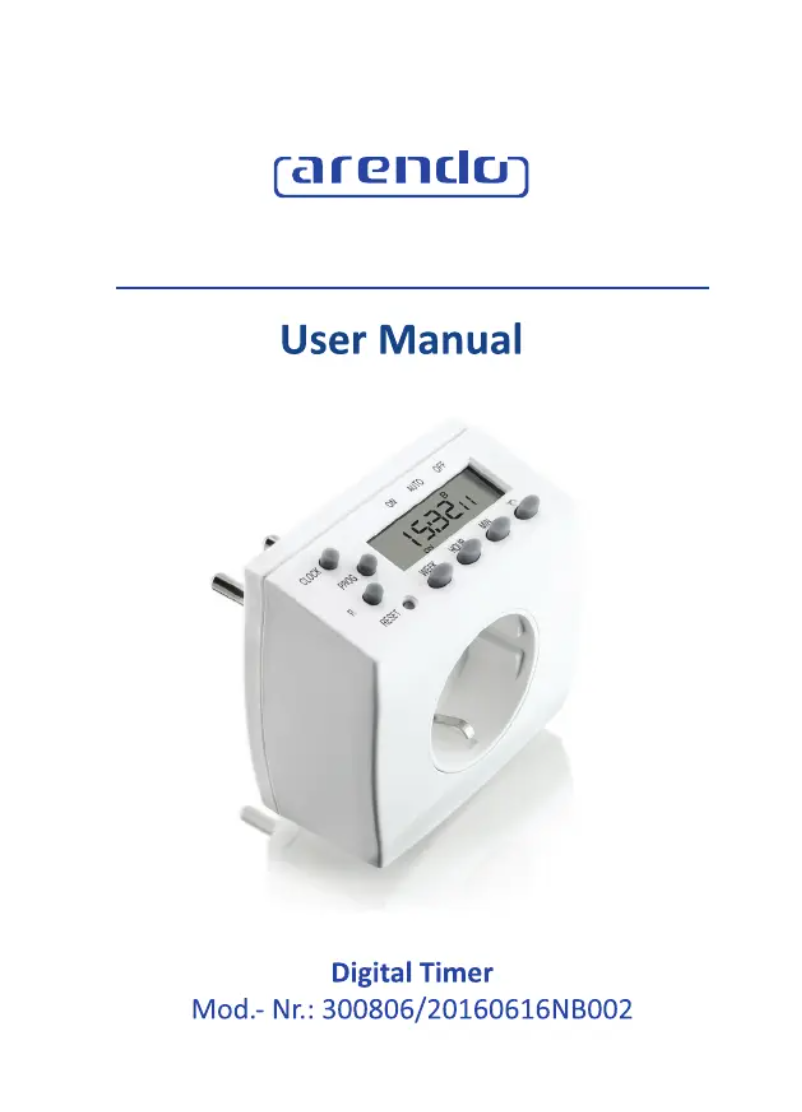 Image de la première page du manuel de l'appareil 300806