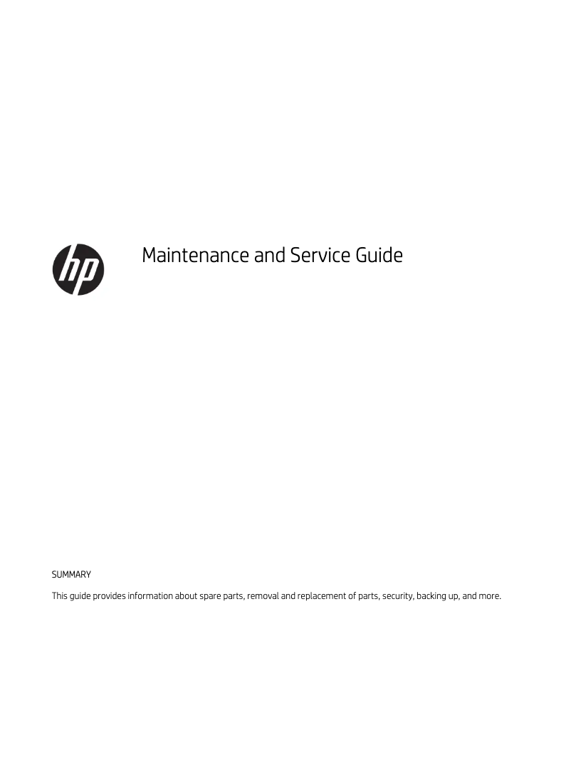 Page 1 de la notice Manuel d'utilisation et d'entretien HP EliteBook x360 1040 G7