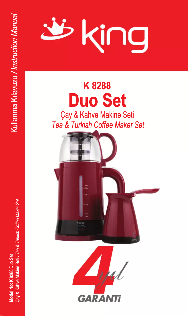 Image de la première page du manuel de l'appareil K 8288 Duo Set
