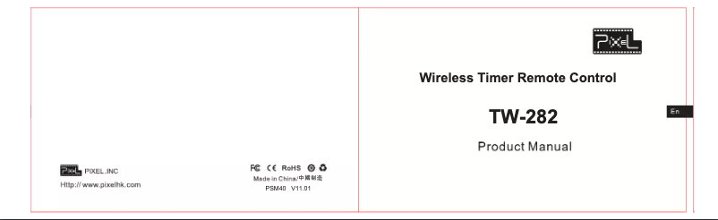 Image de la première page du manuel de l'appareil TW-282