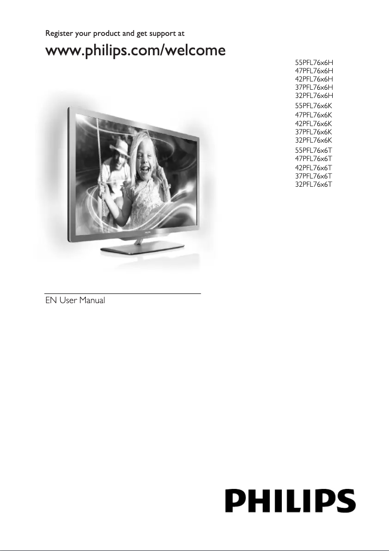 Image de la première page du manuel de l'appareil 47PFL7666K