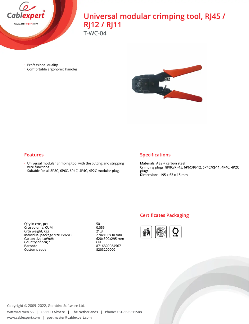 Image de la première page du manuel de l'appareil T-WC-04