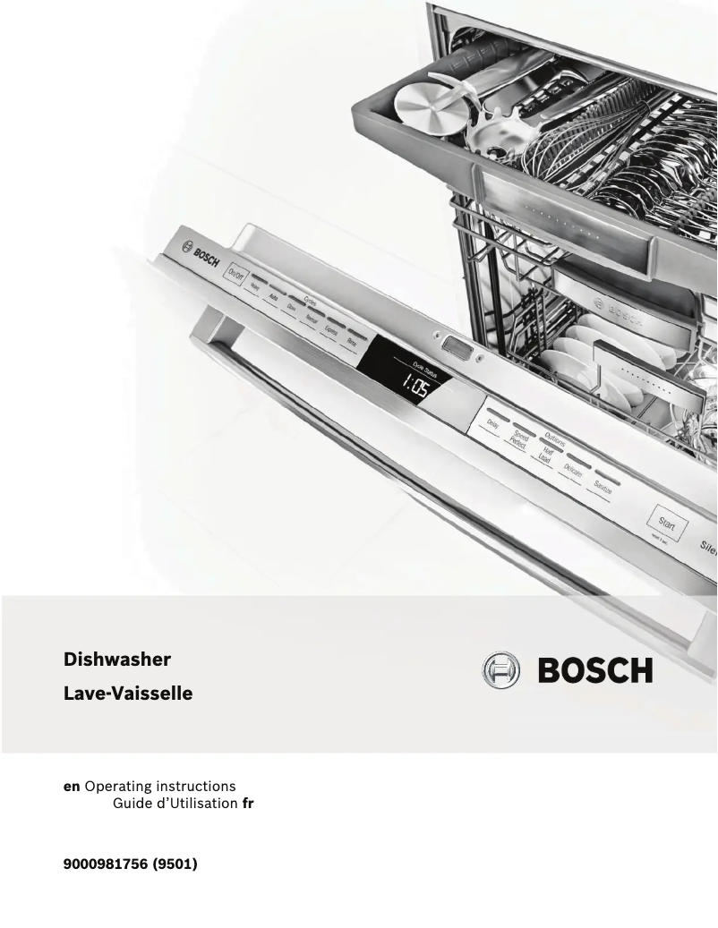 Page n°1 - Manuel utilisateur Bosch SPE68U5