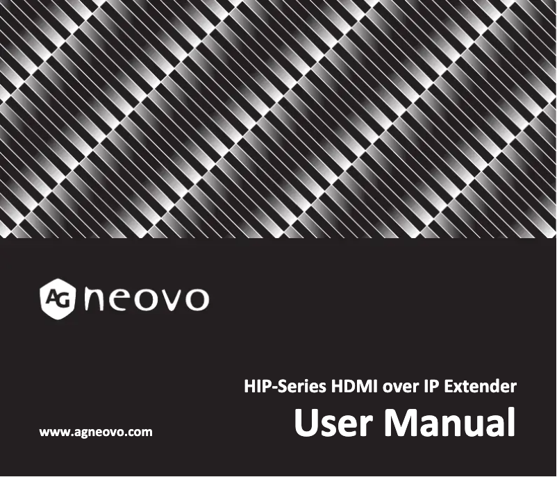 Page 1 de la notice Manuel utilisateur AG Neovo HIP-TA