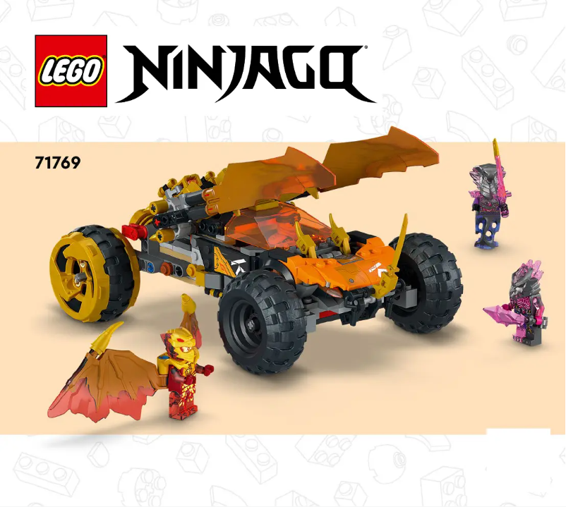 Page 1 de la notice Manuel utilisateur Lego Ninjago 71769