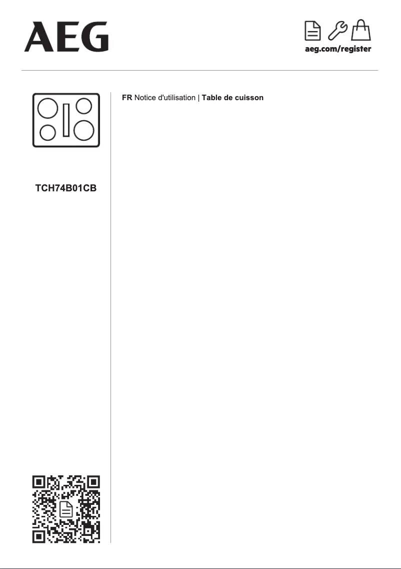 Page n°1 - Fiche technique AEG TCH74B01CB