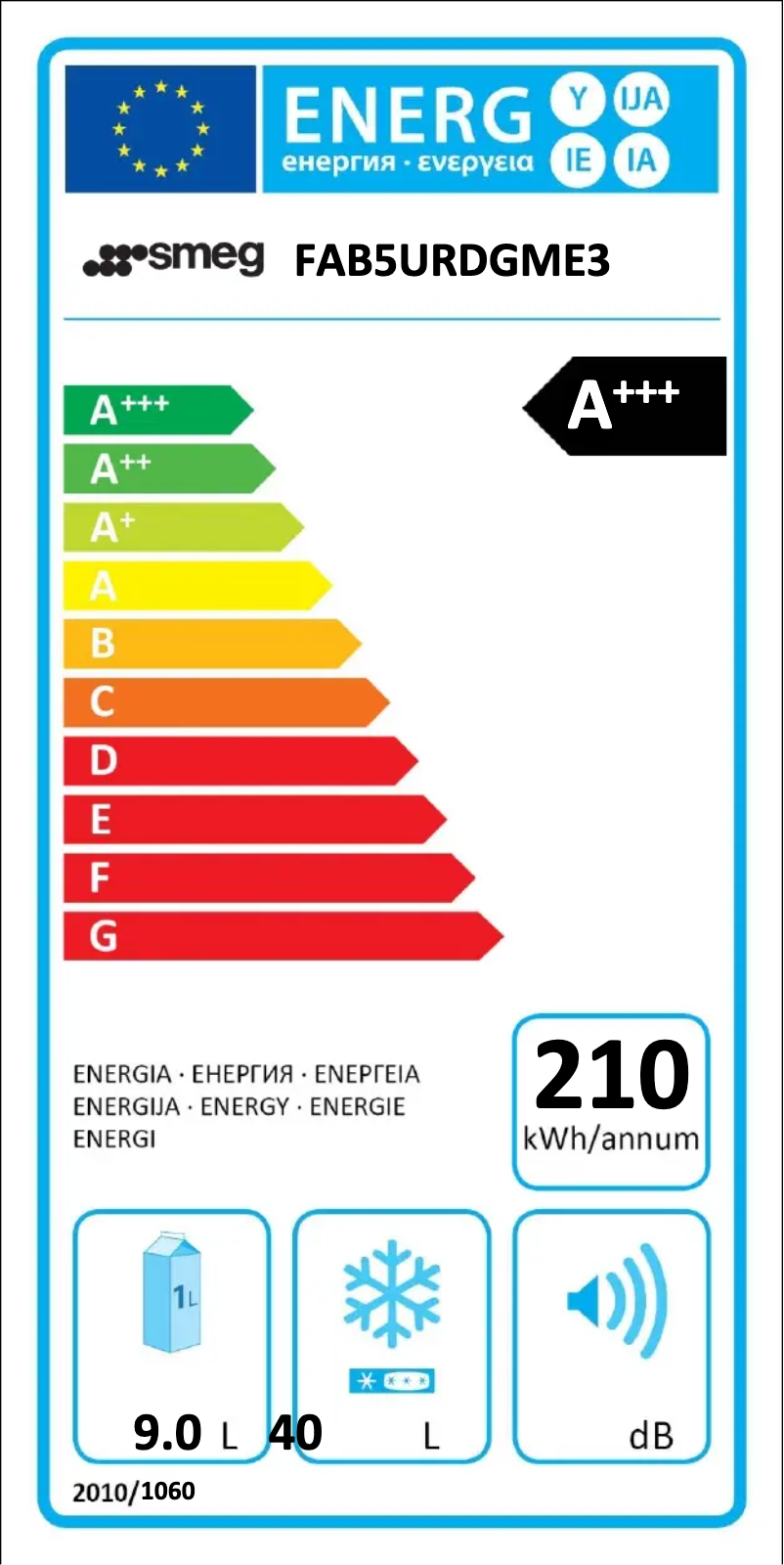 Image de la première page du manuel de l'appareil FAB5URDGME3