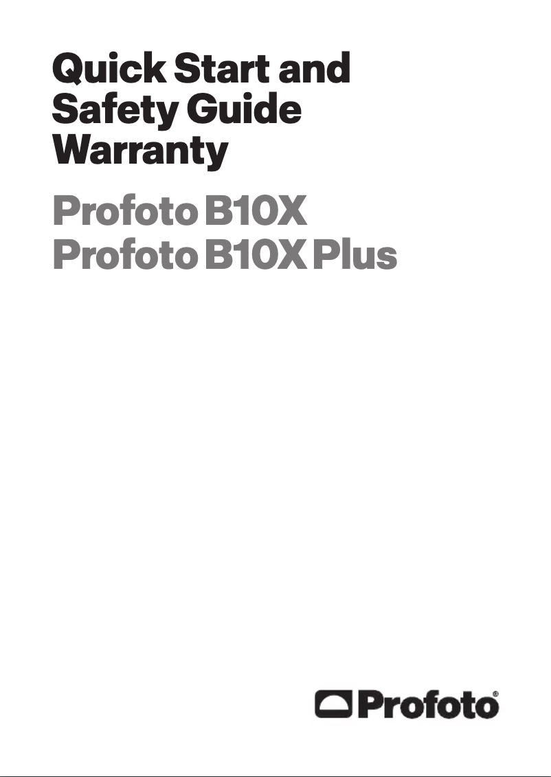 Imagen de la primera página del manual del dispositivo B10X Plus