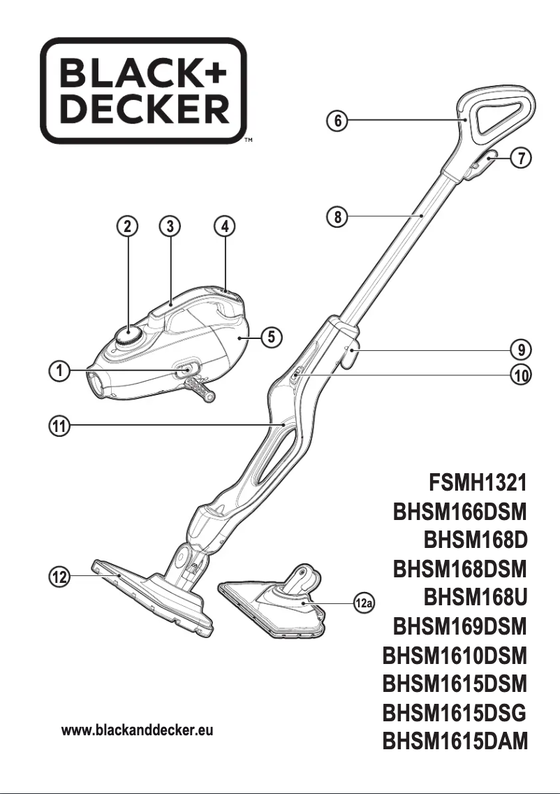 Page 1 de la notice Manuel utilisateur Black & Decker BHSM168U