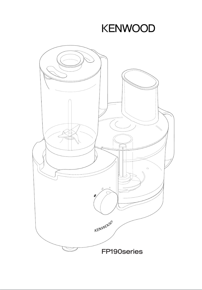 Page n°1 - Manuel utilisateur Kenwood FP190