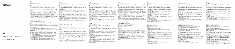 Page 1 de la notice Manuel utilisateur Trust GXT 510