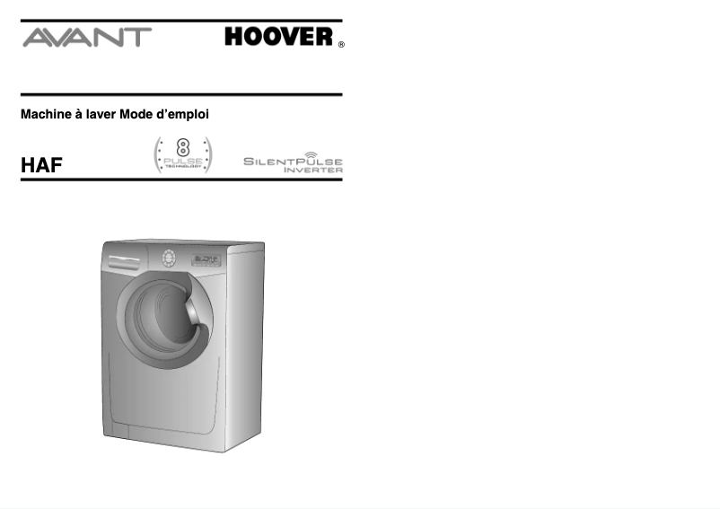 Image de la première page du manuel de l'appareil HAF 11146PG8